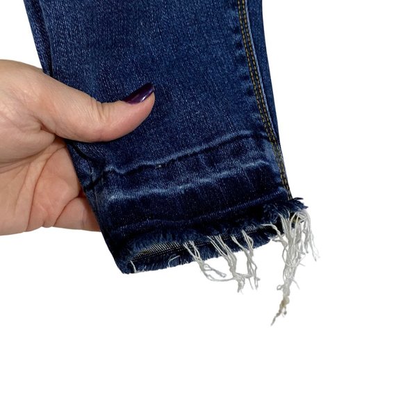 Spanx Distressed Ankle Skinny Jeans Medium Wash Size XS - Picture 2 of 8